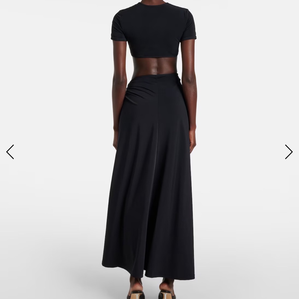 Christopher Esber Black Orbit Jersey Maxi Skirt Size 6 EUC - Picture 4 of 9